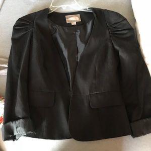 Black blazer with shoulder detail